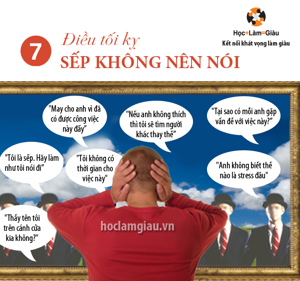 7 điều tối kỵ sếp không nên nói