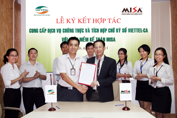 MISA tích hợp Chữ ký số trong MISA SME.NET 2010 và cung cấp dịch vụ Chứng thực Chữ ký số Viettel – CA