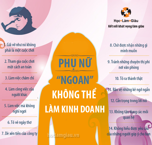 Phụ nữ “ngoan” không thể làm kinh doanh