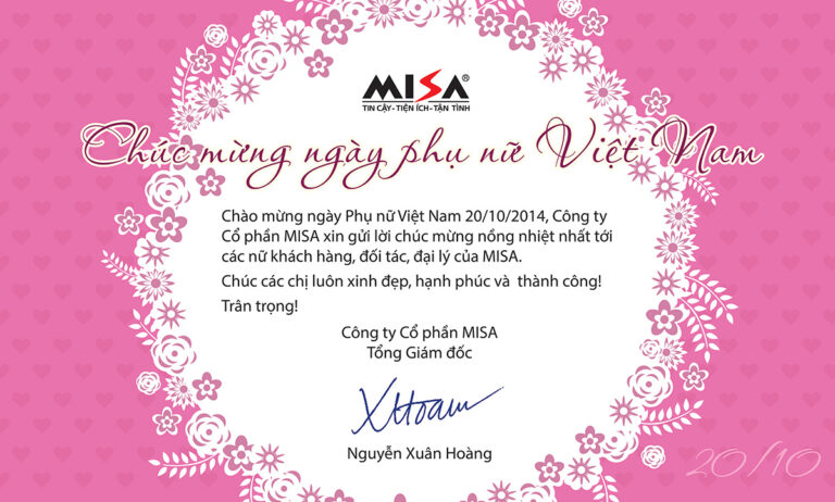 MISA chúc mừng ngày Phụ nữ Việt Nam 20/10