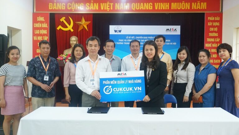 CUKCUK.VN được đưa vào giảng dạy tại trường Trung cấp nghề Nấu ăn & Nghiệp vụ khách sạn Hà Nội