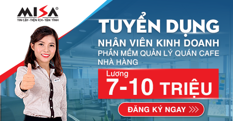 [Hà Nội] Tuyển dụng Nhân viên kinh doanh Phần mềm Quản lý quán cafe, nhà hàng