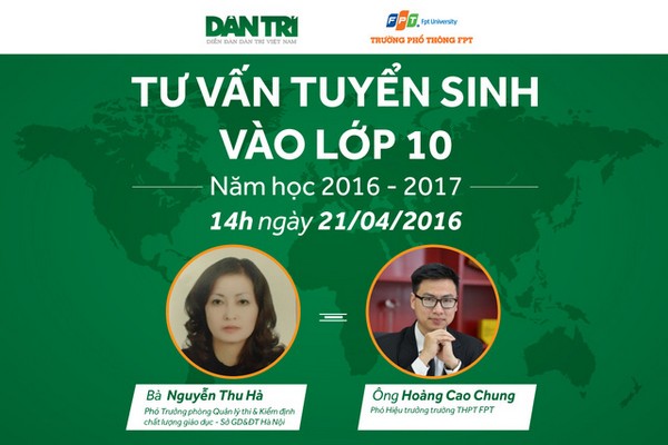 Tư vấn tuyển sinh vào lớp 10 năm 2016